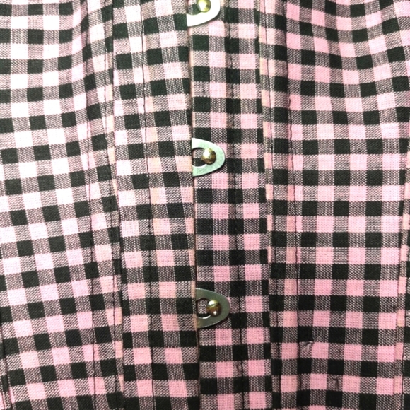 Pink and Black Checkered Corset Belt - Picture 5 of 5